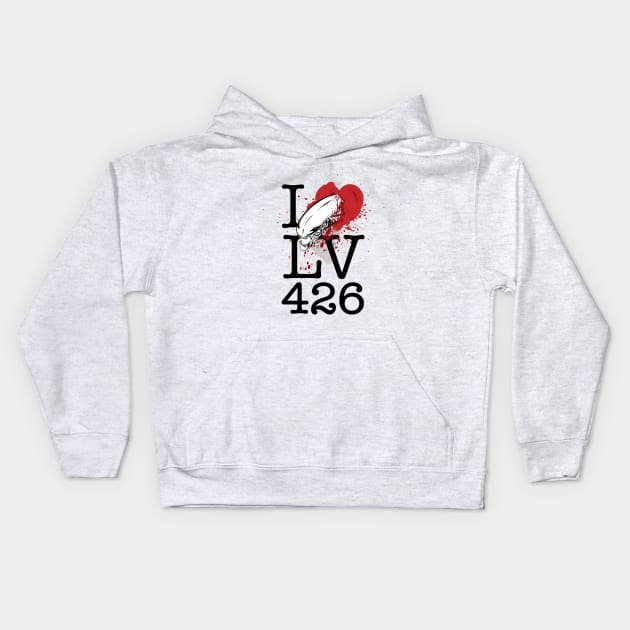 I <3 LV-426 Kids Hoodie by the50ftsnail